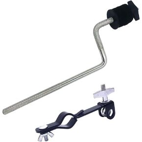 Cymbal Boom Arm with Clamp Z-Shape Cymbal Extension Mounting Arm Cymbal Mounting Bracket Cymbal Holder Attachment for Cymbal Stand Drum Set Hardware Accessories