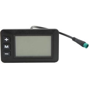 Topyond 36V Ebike LCD Display, 5 Pin Waterproof Plug Display Control Panel, E-Bike LCD Display Panel with Waterproof Design, Compatible with 36V Electric Bikes for 22.2mm Handlebar