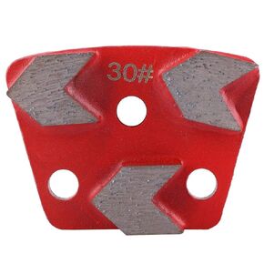 3PCS Grinding Disc, Trapezoid Floor Grinding Pad Disc, 30 Grit Metal Trapezoid for Concrete Grinder (3)