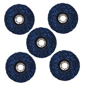 WFLNHB 10 Pack - 4-1/2" x 7/8" Strip and Clean Discs Fit for Angle Grinders-for Polishing and Grinding Various Materials