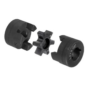 uxcell 7/8" to 1" L075 Flexible 3-Piece L-Jaw Coupling Coupler Set & Buna-N NBR Rubber Spider for Log Splitter Hybrid Equipment