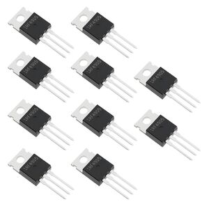 SING F LTD 10Pcs IRF4905 MOSFET Transistor TO-220 P-Channel Feld Effect Transistor 74A 55V Field Effect Tubes P-Channel Rectifier 2.54mm