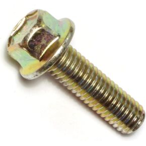 014973240387 Grade 8 Coarse Hex Flange Bolts, 7/16-14 x 1-1/2, Piece-5,Yellow