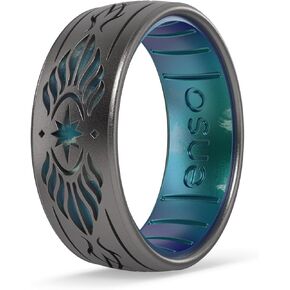 Enso Rings Lord of The Rings Collection - Comfortable DualTone Silicone Rings - Flexible Design