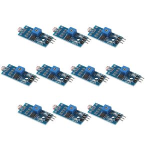 LDR Photosensitive Sensor Module 10pcs Light Dependent Resistor Sensor Module Durable 3.3V-5V for Arduino