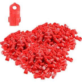 IRONWALLS 100PCS Peg Hook Locks Stop Locks, 6mm Plastic Stop Locks Pegboard Locks Red for Retail Store in Kuwait