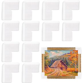12 Pcs Photo Mirror TV Frame Edge Protection Corner for Packing Foam Corner Protector for Shipping Moving Foam Corner Frame Edge Protection for Packing Foam Shipping Corners