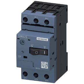 Siemens 3RV1011-1FA10 Motor Starter Protector, Screw Connection, 3RV101 Frame Size, 3.5–5 FLA Adjustment Range, 65A Instantaneous Short Circuit Release, 65kA UL Short Circuit Breaking Capacity at 480V