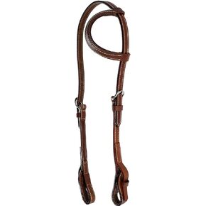 Jeereal Working Tack Quick Change Browband Headstall for Horses Western | Made of Premium Oiled Harness Leather