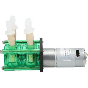 Peristaltic Metering Pumps Dual Head High Resistant Peristaltic Pump Liquid Dosing Pump with BPT Tube for Lab Analytical Liquid Liquid Sampling Analysis