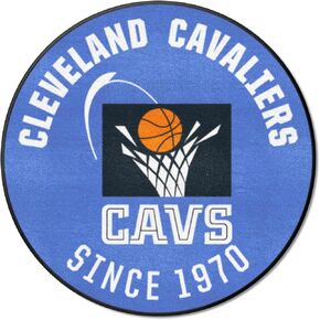 FANMATS 35258 NBA Retro Cleveland Cavaliers Roundel Rug - 27in. Diameter