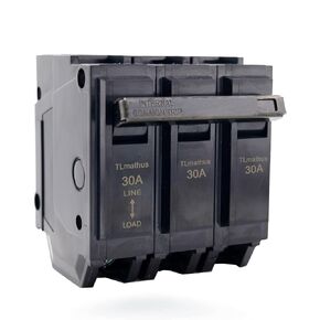 40 Amp Breaker 3 Pole Plug-in Mount Type THQL Feeder Molded Case Circuit Breaker 120/240V AC, Compatible with GE Thick Series and Q-Line Series Load Centers