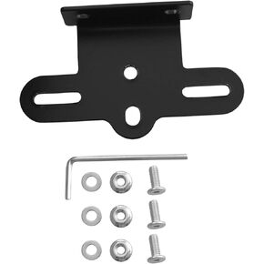 LQ Industrial Bicycle Rear Rack Reflector Fixing Clip L-Shape Mounting Plate Mountain Bike Tail Light Warning Plate Bicycle Reflector Bracket Mounting Bicycle Rear Rack Bracket Black