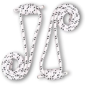 Iyengar Ropes White Cotton Versatile Strength Iyanger Yoga Wall Ropes for Balanced Practice