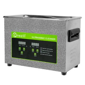 ONEZILI Ultrasonic Cleaner 3L, 0.8 gal 120W Ultrasound Cleaning Machine, 110V Digital Stainless Steel Sonic Cavitation Machine for Cleaning Carburetor Parts 3D Resin Printed Jewelry Glasses