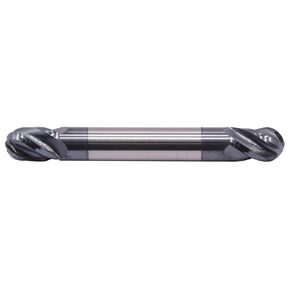 BestParts High Performance Solid Carbide Ball Nose End Mill - Double End - AlTiN Coated,4 Flute,30 Degree Helix, 5/16" Cutting diameter, 5/16" Shank diameter, 1/2" Length of Cut, 2-1/2" Overall Length