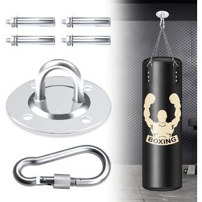 Punching Speed Bag Hanger Accessory Heavy Bag Hanger Ceiling Anchor Punching Bag Mounts, Wall Mount Bracket for Punching Bag Boxing Bag Speed Ball