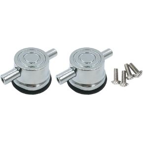 2Pcs Double End Tom Drum Lugs with Screws Rubber Gaskets, Metal Tom Snare Drum Lugs Replacement Parts Drum Set Hardware Accessory
