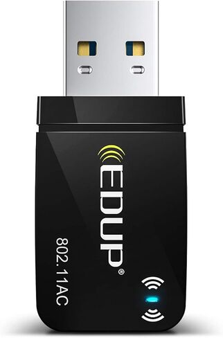 EDUP LOVE USB 3.0 Wireless WiFi Adapter AC1300Mbps for PC, USB Wi-Fi Dongle AC Mini Network Adapters 802.11ac 2.4GHz/5.8GHz Built-in Antenna for Windows 10/11/ 7/8/8.1/XP/Vista/Mac OS 10.6-10.15 in Saudi Arabia