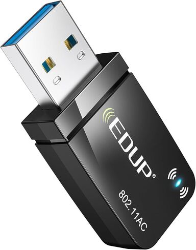 EDUP LOVE USB 3.0 Wireless WiFi Adapter AC1300Mbps for PC, USB Wi-Fi Dongle AC Mini Network Adapters 802.11ac 2.4GHz/5.8GHz Built-in Antenna for Windows 10/11/ 7/8/8.1/XP/Vista/Mac OS 10.6-10.15 in Saudi Arabia