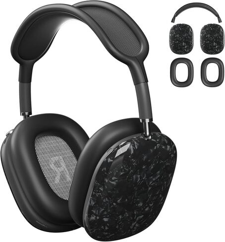 Case Cover for AirPods Max Headphones (2024/2020) Pearl Shell Texture Soft TPU Ear Cups Cover/Ear Pad Case Cover/Headband Cover for Apple AirPods Max(USB-C),Silicone Cover Accessories, Colorful Pearl in Saudi Arabia
