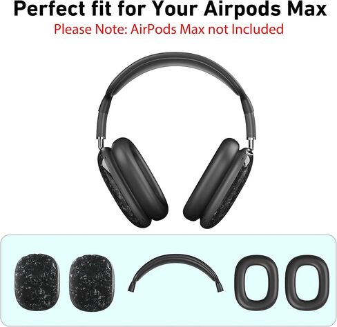 Case Cover for AirPods Max Headphones (2024/2020) Pearl Shell Texture Soft TPU Ear Cups Cover/Ear Pad Case Cover/Headband Cover for Apple AirPods Max(USB-C),Silicone Cover Accessories, Colorful Pearl in Saudi Arabia