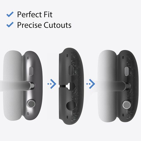 Case Cover for AirPods Max Headphones (2024/2020) Pearl Shell Texture Soft TPU Ear Cups Cover/Ear Pad Case Cover/Headband Cover for Apple AirPods Max(USB-C),Silicone Cover Accessories, Colorful Pearl in Saudi Arabia