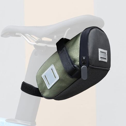 MEGHNA Bike Seat Bag Small Under Saddle Bag Storage Pouch Waterproof Bag Cycling Pack Universal Fit 1.3L Capacity Lightweight for Mountain Bike Road Bike (Green) in Saudi Arabia