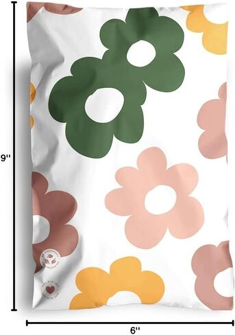 Impack Biodegradable Mailers - Flat Shipping Bags, Waterproof-Printed Mailing Bags-Thick Mailing Envelope for Accessories & Clothing, Self Sealing Envelops (Abstract Beige 100pack, 10x13 Inch) in Saudi Arabia