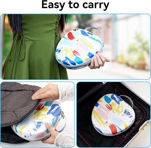 DDJ [1 Pack] Case for AirPod Max Supports Sleep Mode, Portable Protective Cover for Apple AirPods Max Pro, Travel Carrying Headphone Case for APM Accessories, Wireless Headphones Hard Storage Bag in Kuwait