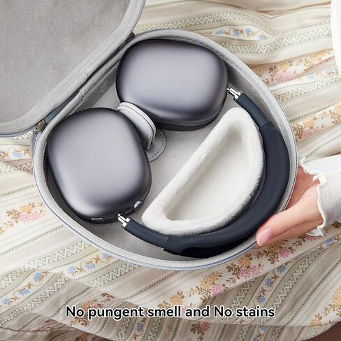 DDJ [1 Pack] Case for AirPod Max Supports Sleep Mode, Portable Protective Cover for Apple AirPods Max Pro, Travel Carrying Headphone Case for APM Accessories, Wireless Headphones Hard Storage Bag in Kuwait