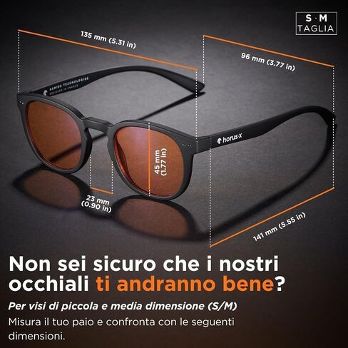 Horus X ® • Round Blue Light Computer Glasses | Anti-Fatigue Screens| for Small Faces | Urban Amber in Saudi Arabia