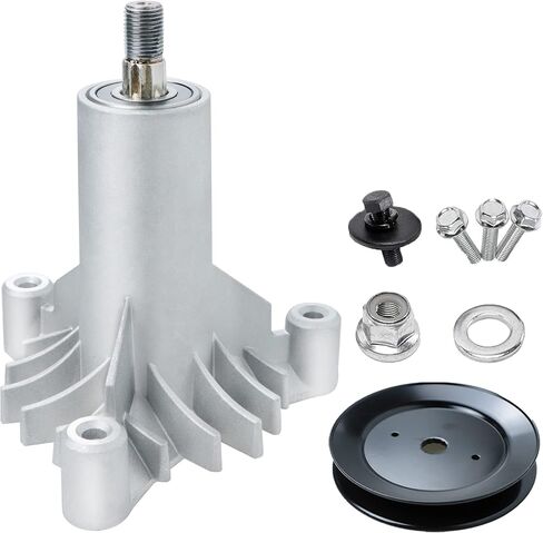 2 Pack 130794 Spindle Mandrel Assembly Fit for Husqvarn Poulan Craftsman AYP 130794 532130794 with Pulleys 129861 153535 173436 for LT1238A, LT1238B CT130, CTH130, CTH150 YT150, YT160 in Kuwait