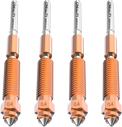 Creality K2 Plus Combo Nozzles Kit, Upgraded K2 Plus Unicorn Nozzles Replacement Kit with Titanium Alloy, Copper Alloy, Hardened Steel, High Flow Nozzle for K2P Combo 3D Printer (0.4 0.6 0.8mm 4PCS) in Saudi Arabia