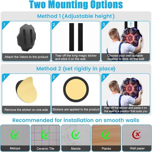 Music Boxing Machine with Gloves, Music Punching Machine, Wall Punching Pad for Boxing Music, Music Boxing Machine for Adults, Kids, Women in Kuwait