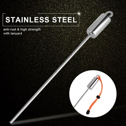 Scuba Diving Point Rod, Stainless Steel Diving Noise Maker, Stick Pointer Rod for derwater Diving Sport with Lanyard in Kuwait