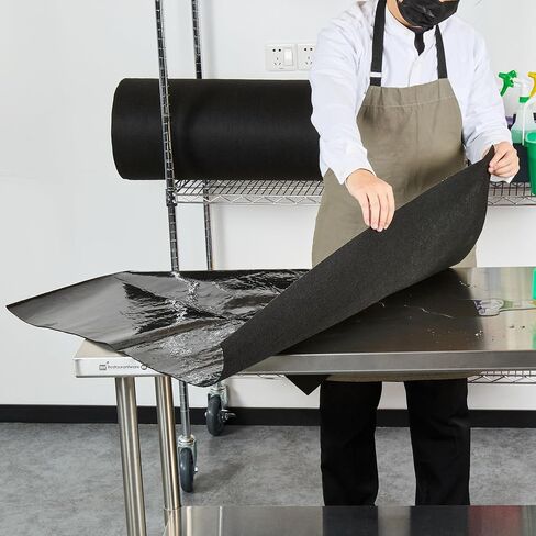 سجادات ماصة من Restaurantware-Clean Tek Professional مقاس 1181.1 × 35.83 بوصة، 1، سجادات احتواء الانسكابات العازلة - مقاومة للتسرب، سطح غير قابل للانزلاق، وسادات ماصة رمادية، للمطاعم والصناعات in Saudi Arabia