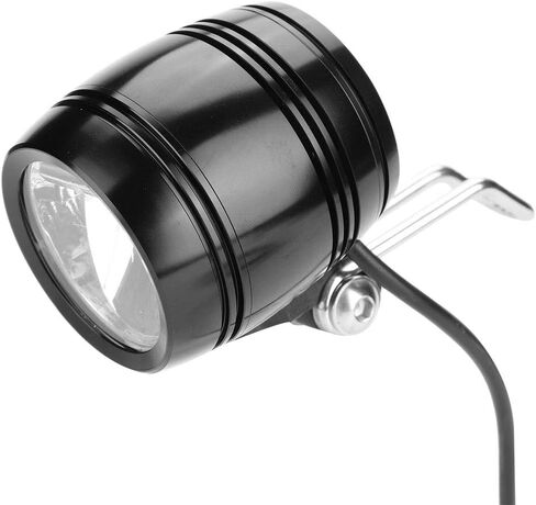 LED ألومنيوم E، مجموعة القرن 2 في 1 للمصابيح الأمامية للدراجة (أسود) in Saudi Arabia