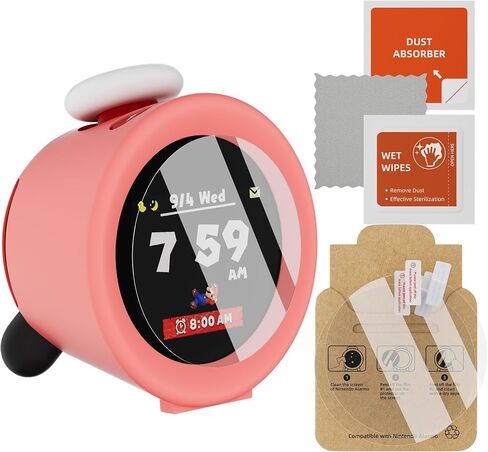 HD Films for Nintendo Sound Clock Alarmo, Transparent HD Clear Screen Protector Compatible with Nintendo Alarmo 2 Pack, High Definition Anti-Scratching Anti-Fingerprint in Saudi Arabia