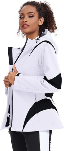 GS SNOWING Women's Ski Jackets Snowboard Coats Windproof Waterproof Insulated Warm Winter Mountain Hooded Jacket with Belt in Kuwait