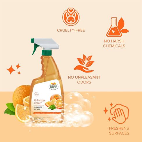 Citrus Magic All Purpose Cleaner, Orange Blast, 22-Fluid Ounce in Saudi Arabia
