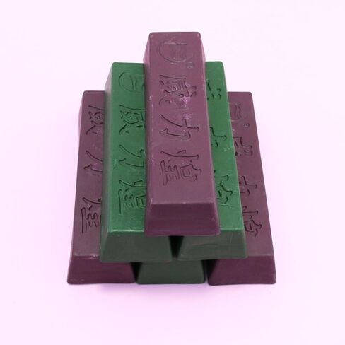 2 Packs Total 32OZ of Metal Polishing Compound Kit for Buffing Wheel, Aluminum Polishing Kit, Stropping Compound, Used for Buffing Soft Metals to A Brilliant High Lustrous Finish(Green+Purple in Saudi Arabia