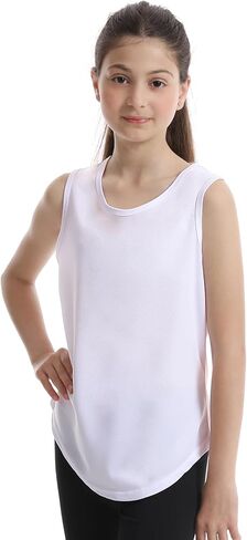 5 Packs Girls Athletic Tank Tops Active Dry Fit Tank Top for Girls Dance Yoga Workout Tops for Exercise in Kuwait