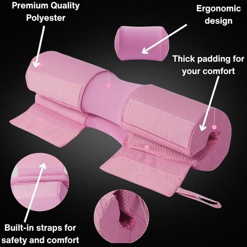 Barbell Pad, Ankle Straps, and Lifting Straps Combo - Ultimate Comfort & Support for Weightlifting, Squats, Hip Thrusts, and Strength Training. in Saudi Arabia