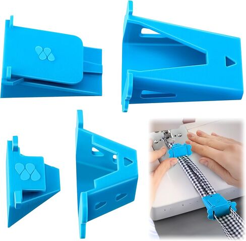 2 Set Fabric Tube Maker for Fabric Roll Rugs, Fabric Roll Tube Maker for Rugs, Bias Tape Maker Suitable for Fabric DIY, Woven Fabric Sewing, Making Fabric Roll Rugs Easier and Faster 676226 in Kuwait