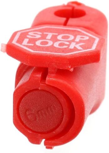 IRONWALLS 100PCS Peg Hook Locks Stop Locks, 6mm Plastic Stop Locks Pegboard Locks Red for Retail Store in Kuwait