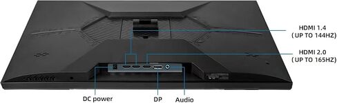 شاشة ألعاب 27 بوصة 2K 240 هرتز QHD 2560x1440P، 1 مللي ثانية، 400cd/m2، شاشة كمبيوتر 100% sRGB، متوافقة مع AMD FreeSync Premium Pro، 2X DispalyPort 1.4 وHDMI 2.0، مكبرات صوت مدمجة مزدوجة، تدعم VESA، أسود in Saudi Arabia
