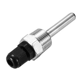 Uxcell 8 مم Dia G1/2 Thermowell الفولاذ المقاوم للصدأ 304 مع وصلة كابل بطول 50 مم لتخمير البيرة، أسود