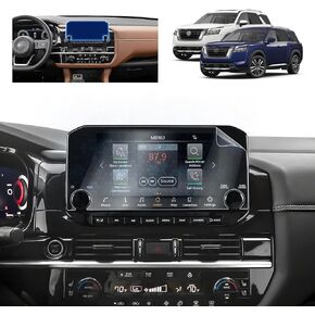 for 2024 Volkswagen Atlas Screen Protector for 2024 2025 VW Atlas/Atlas Cross Sport 12" Touchscreen & 10.3" Instrument Display Screen Tempered Glass Protective Film