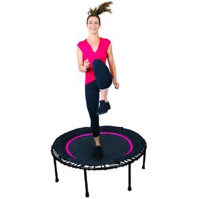 Leaps and ReBounds Trampoline for Adults And Kids - Rebounder with Online Workout Videos - For Outdoor Games, Fitness, and Recreational Activities - Safe, Quiet, Durable Cardio Exercise Equipment